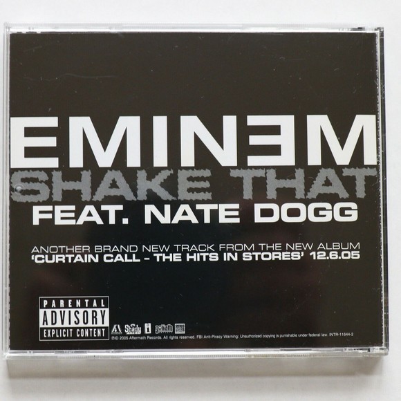Eminem "Shake That" US Rare Promo CD Single (2005) Featuring Nate Dogg - Picture 2 of 5